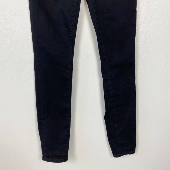 J. Crew Factory 10" High-Rise Skinny Jeans Black Stretch Jeggings Size 26 Tall - Picture 3 of 10